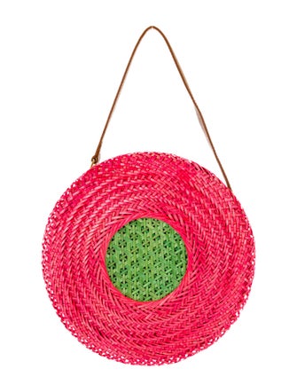 Serpui Wicker Top Handle Bag