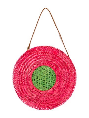 Serpui Handle Bags Wicker Top Bag
