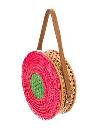 Serpui Wicker Top Handle Bag