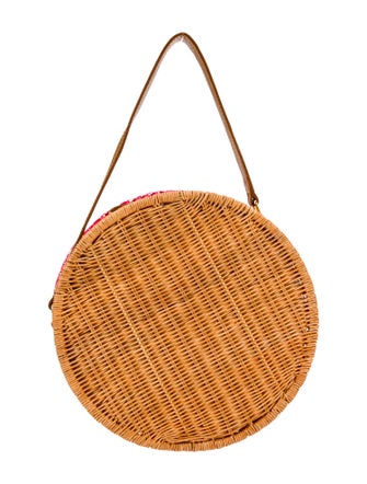 Serpui Wicker Top Handle Bag