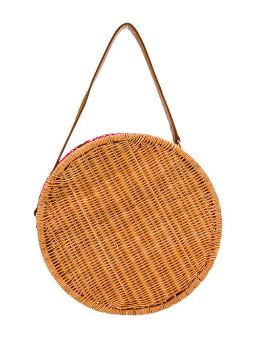 Serpui Wicker Top Handle Bag