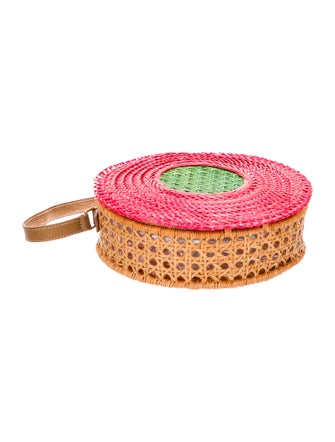 Serpui Wicker Top Handle Bag