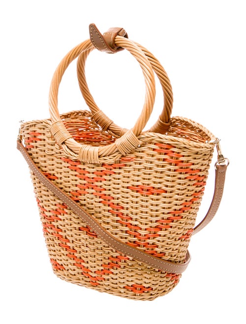 Serpui Straw Top Handle Bag
