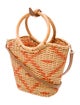 Serpui Straw Top Handle Bag