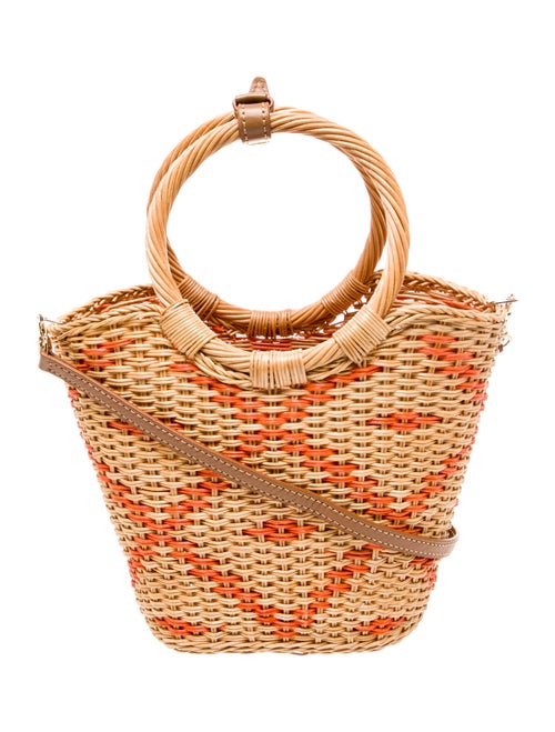 Serpui Straw Top Handle Bag
