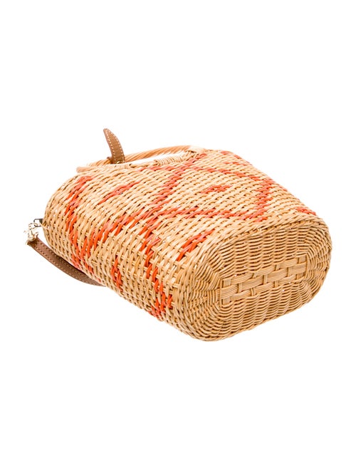 Serpui Straw Top Handle Bag