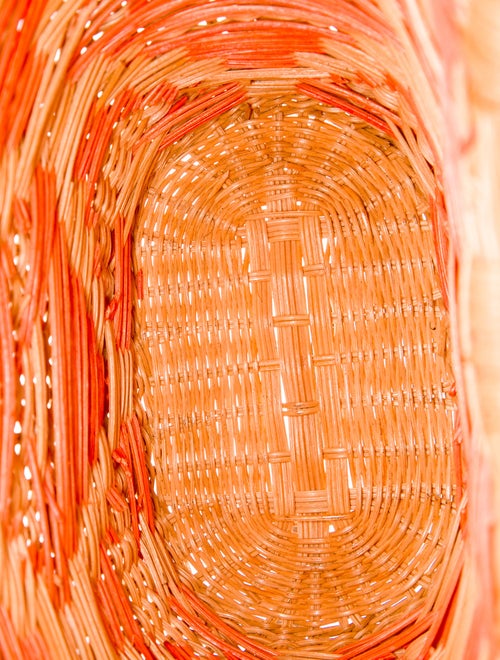 Serpui Straw Top Handle Bag