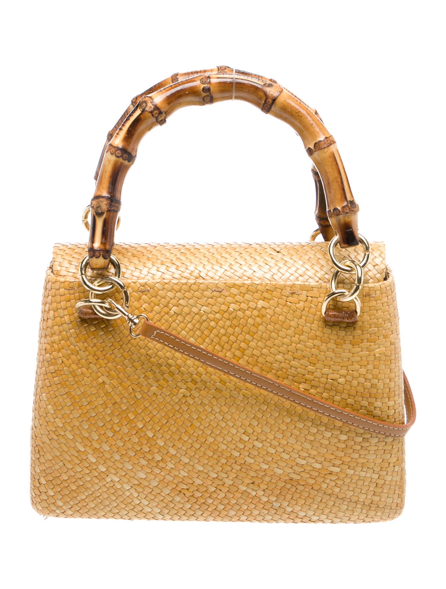 Serpui Wicker Top Handle Bag
