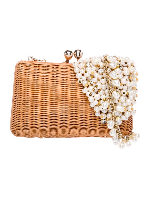 Serpui Wicker Clutch