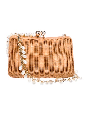 Serpui Wicker Clutch
