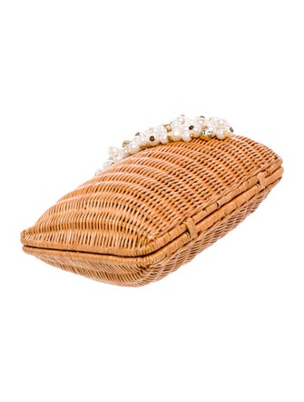 Serpui Wicker Clutch