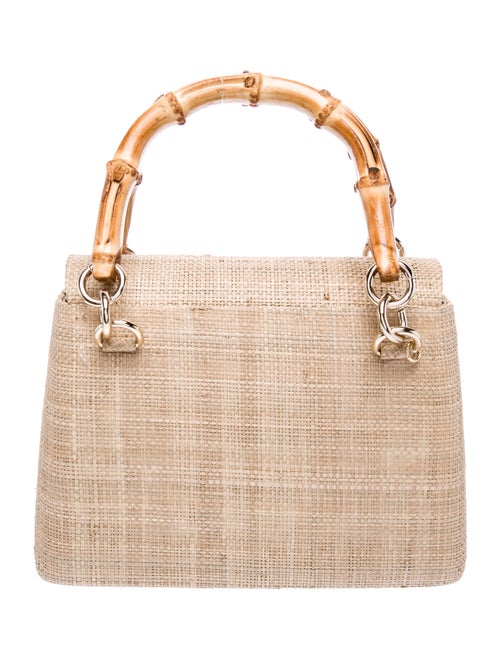 Serpui Raffia Top Handle Bag