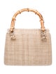 Serpui Raffia Top Handle Bag