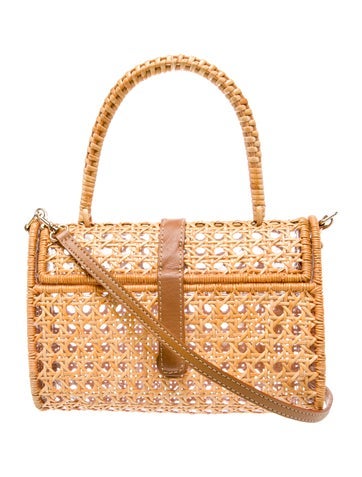 Serpui Handle Bags Rattan Top Bag