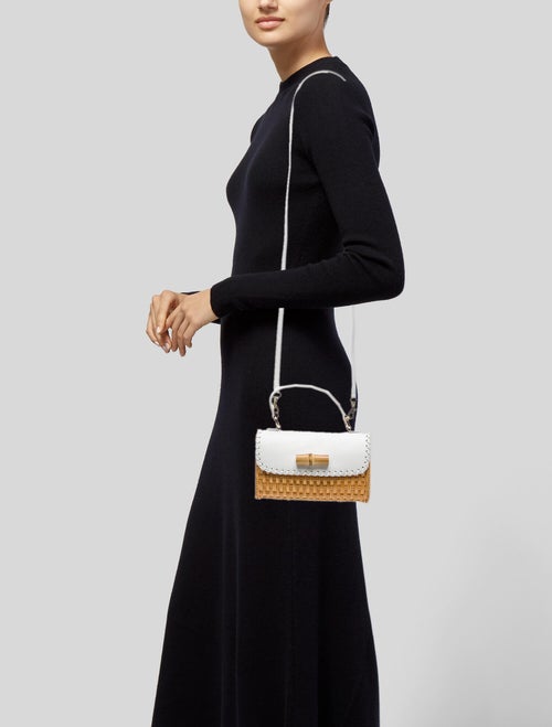 Serpui Raffia Top Handle Bag