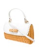 Serpui Raffia Top Handle Bag