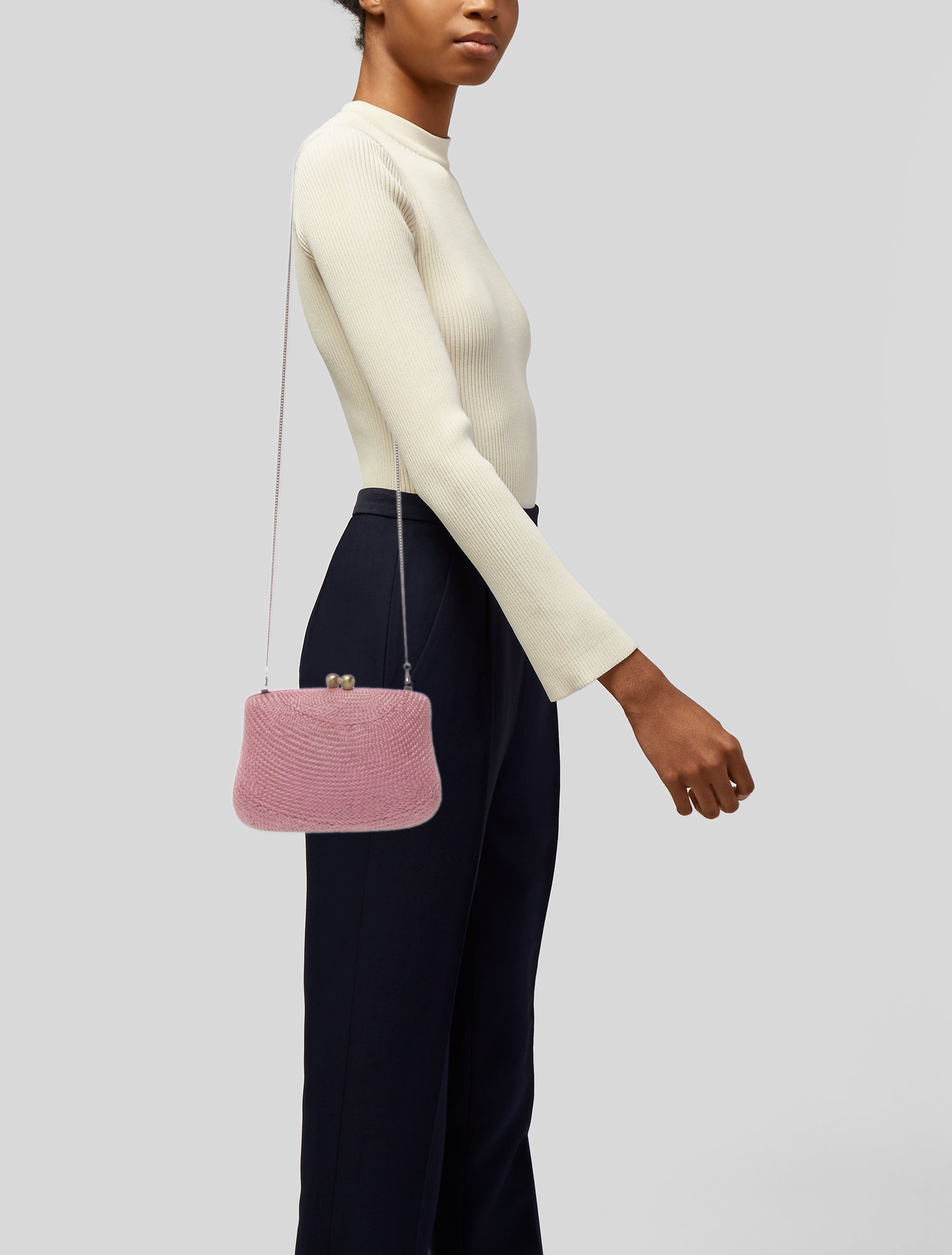 Serpui Straw Shoulder Bag