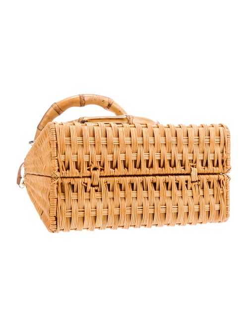 Serpui Raffia Top Handle Bag