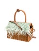 Serpui Rattan Top Handle Bag