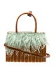 Serpui Rattan Top Handle Bag