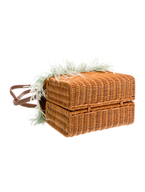 Serpui Rattan Top Handle Bag