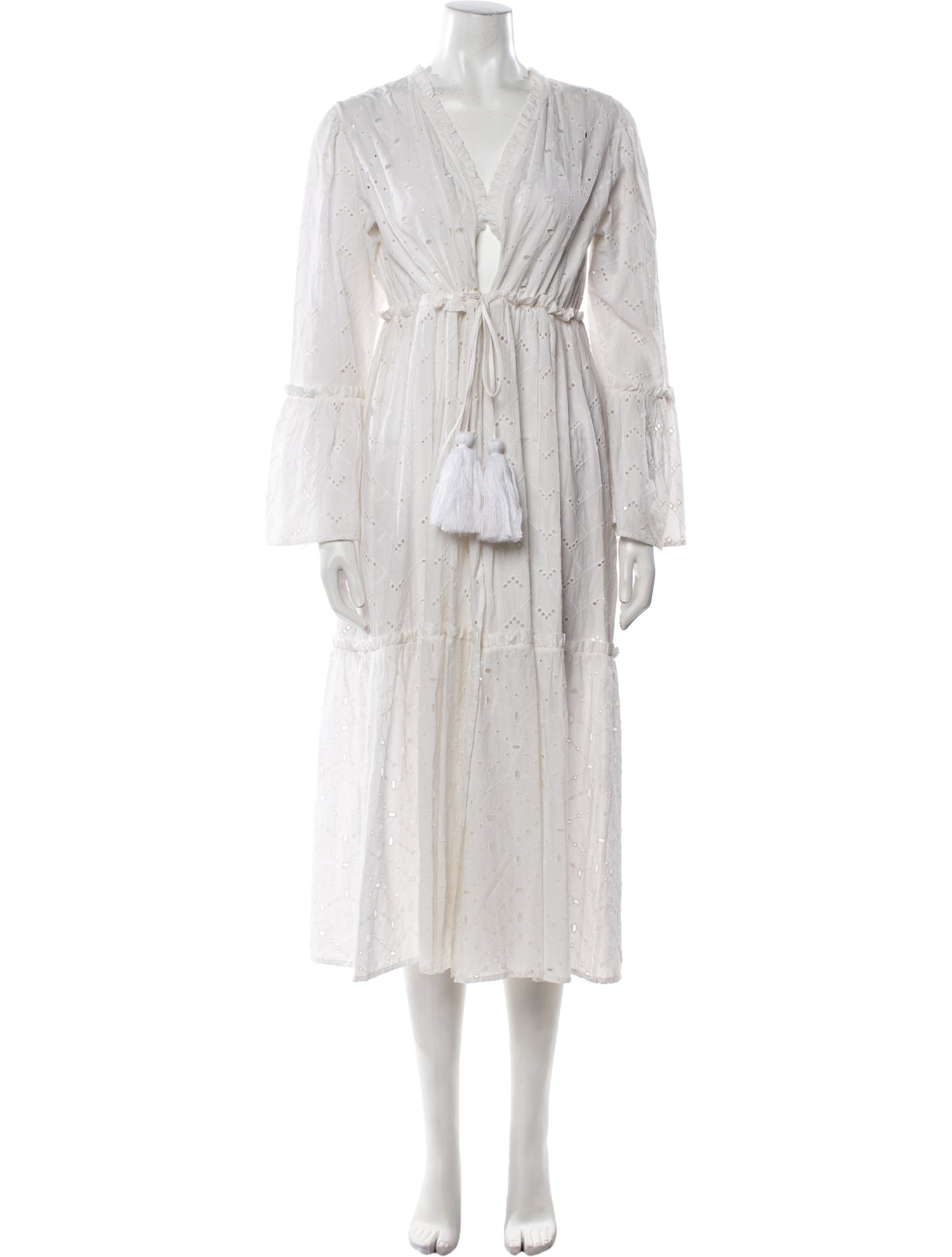 SEEMA KAHAI V-Neck Long Dress