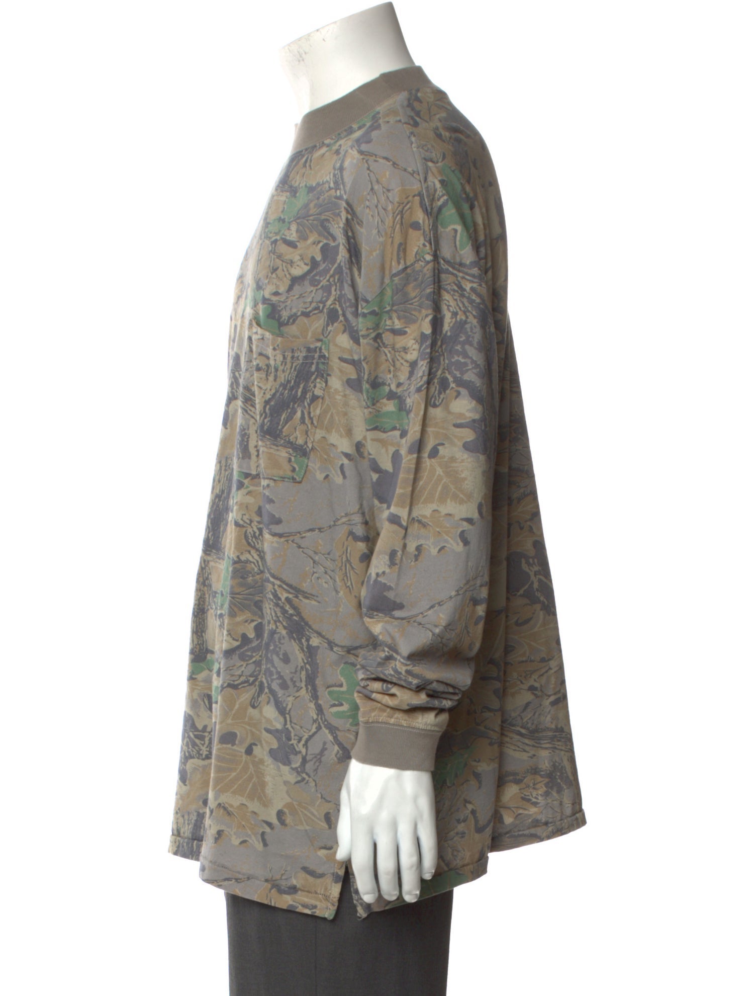 Season Printed Mock Neck T-Shirt w/ Tags