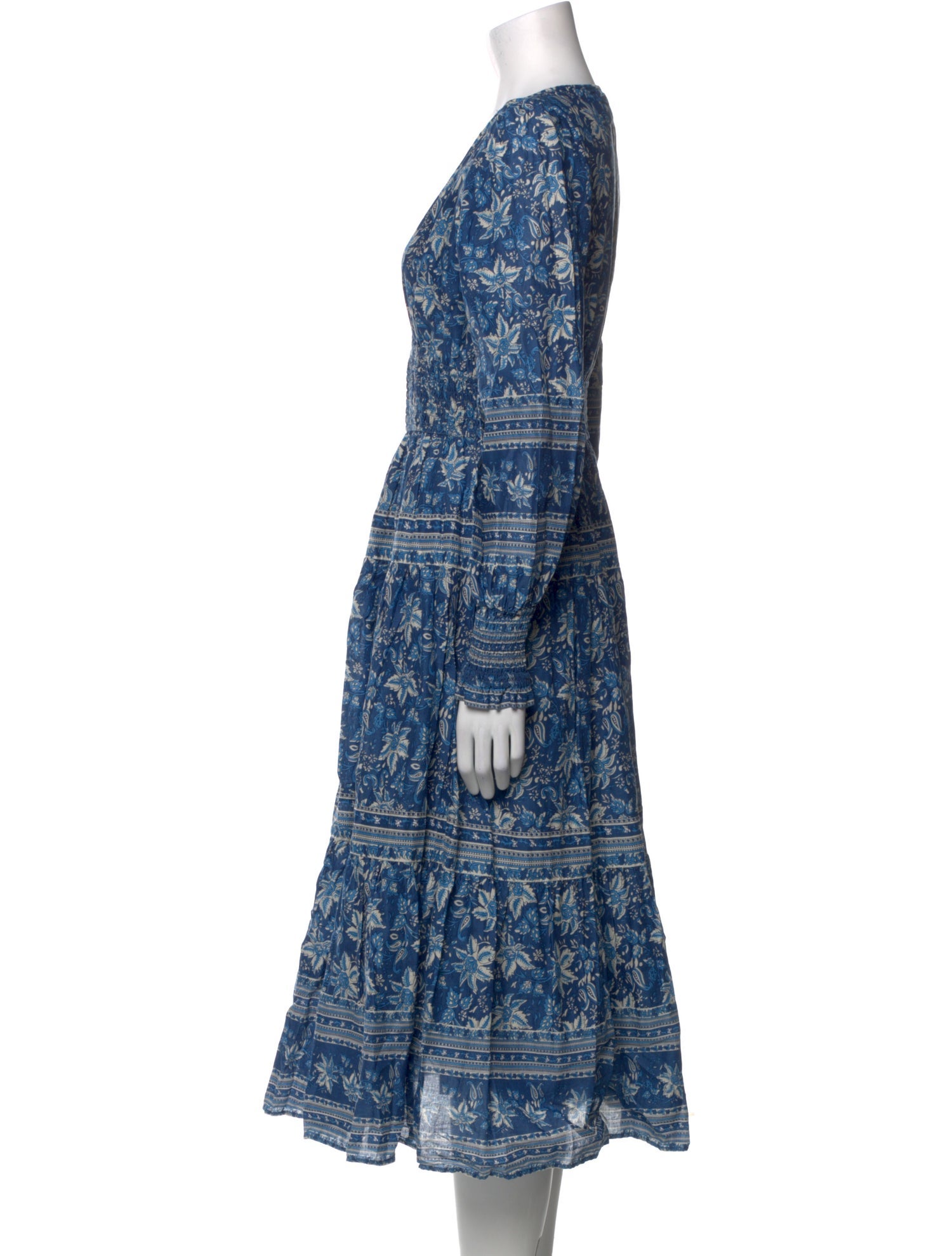 Sézane x Sea New York Paisley Print Midi Length Dress