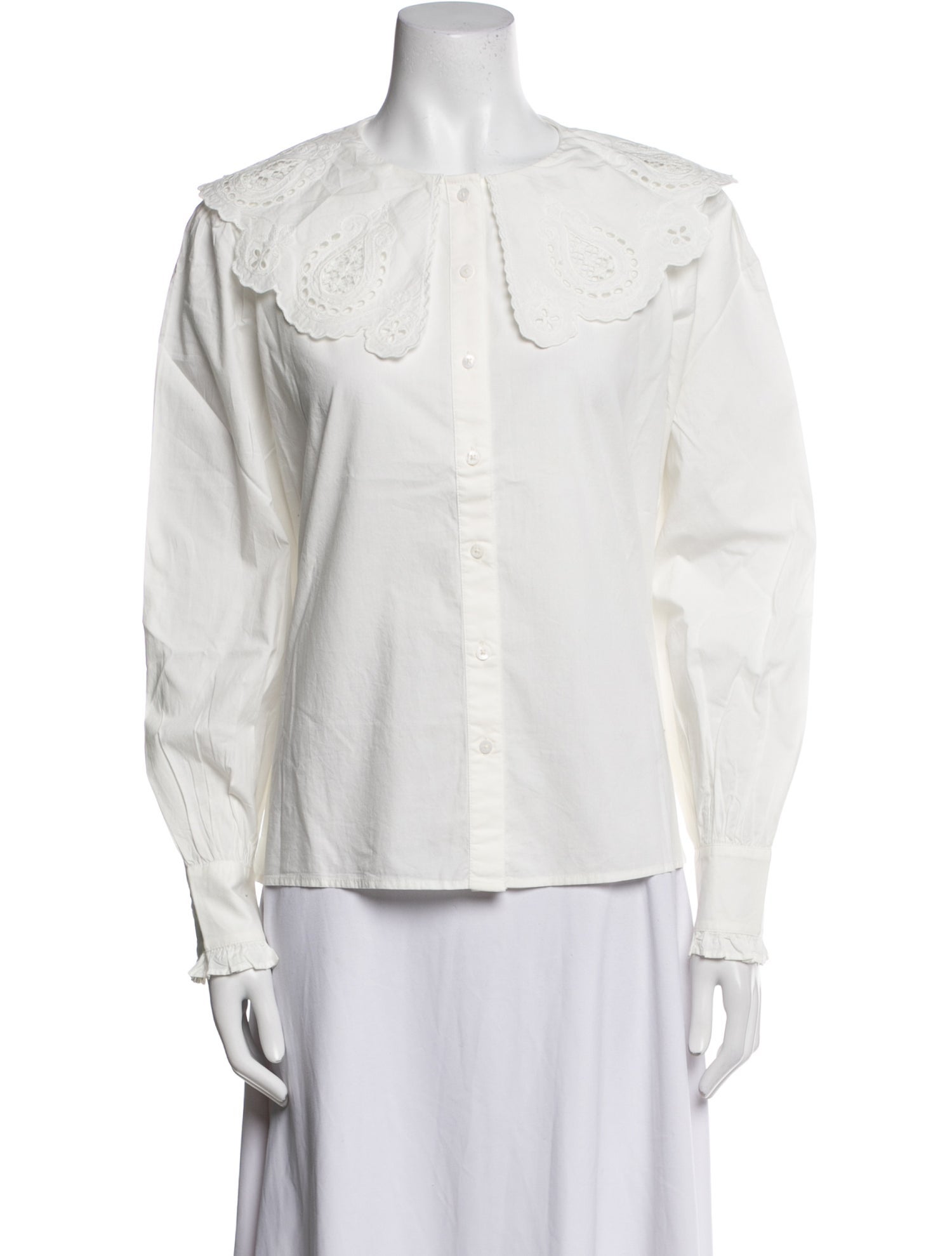 Sézane x Sea New York Long Sleeve Button-Up Top w/ Tags