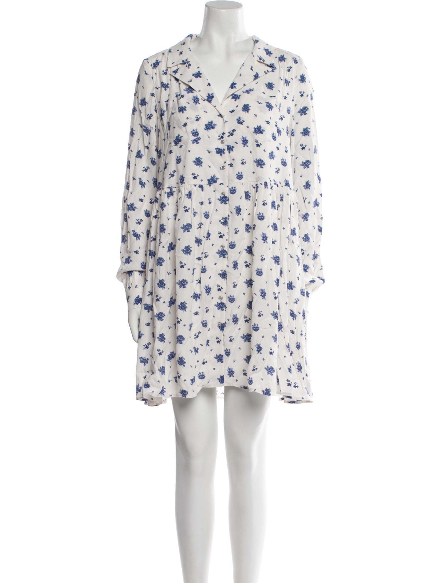 Sézane x Sea New York Floral Print V-Neck Tunic