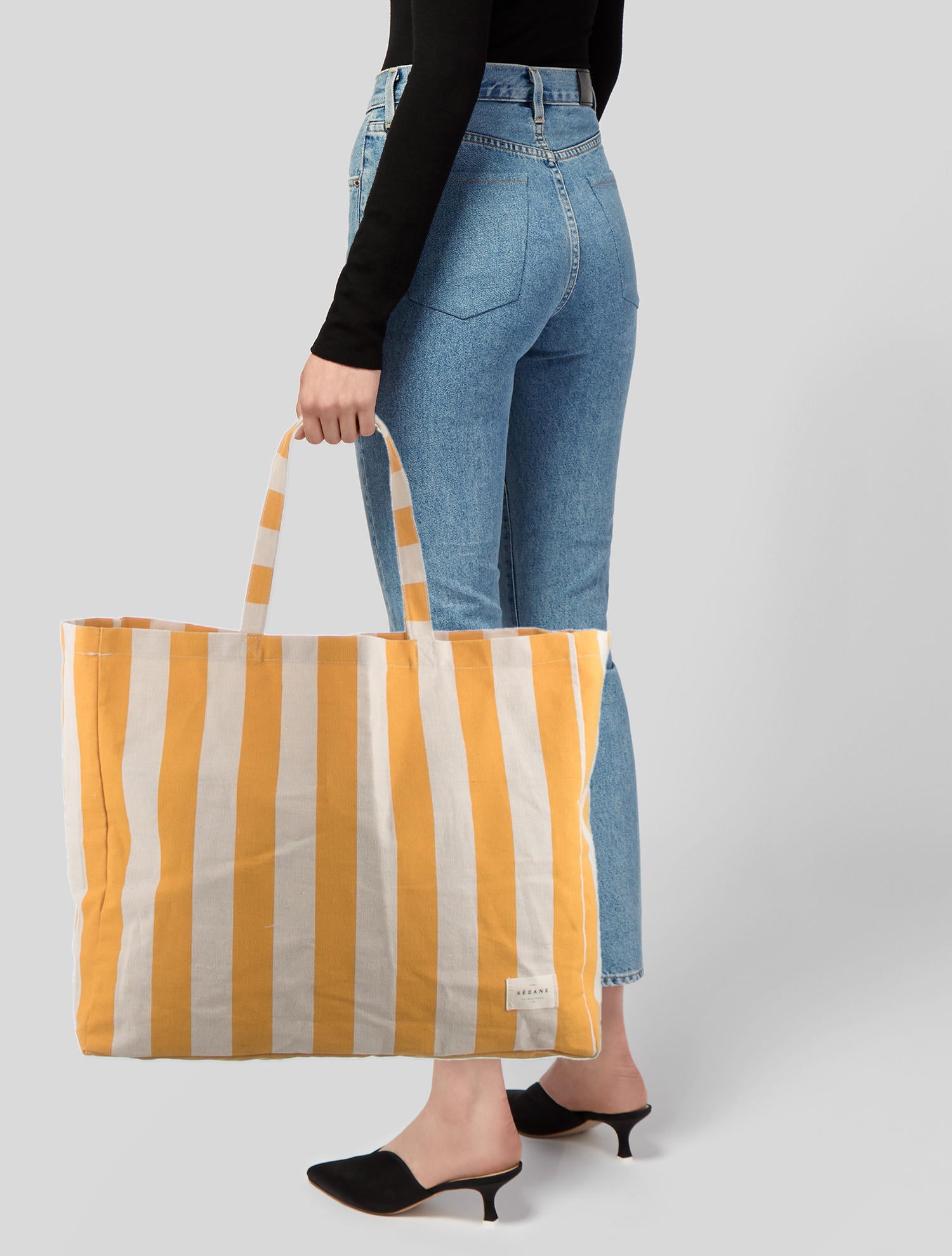 sezane canvas tote