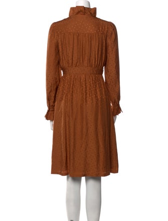 Sézane Silk Knee-Length Dress