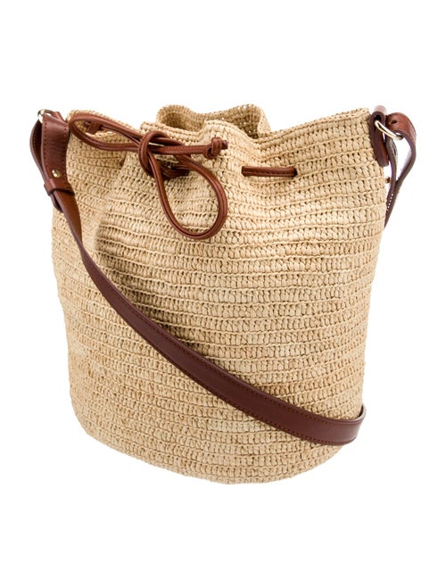 Sézane Raffia Bucket Bag