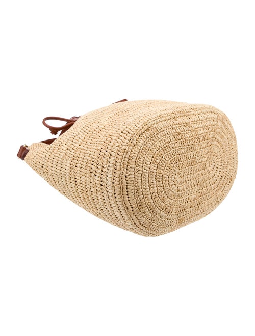 Sézane Raffia Bucket Bag