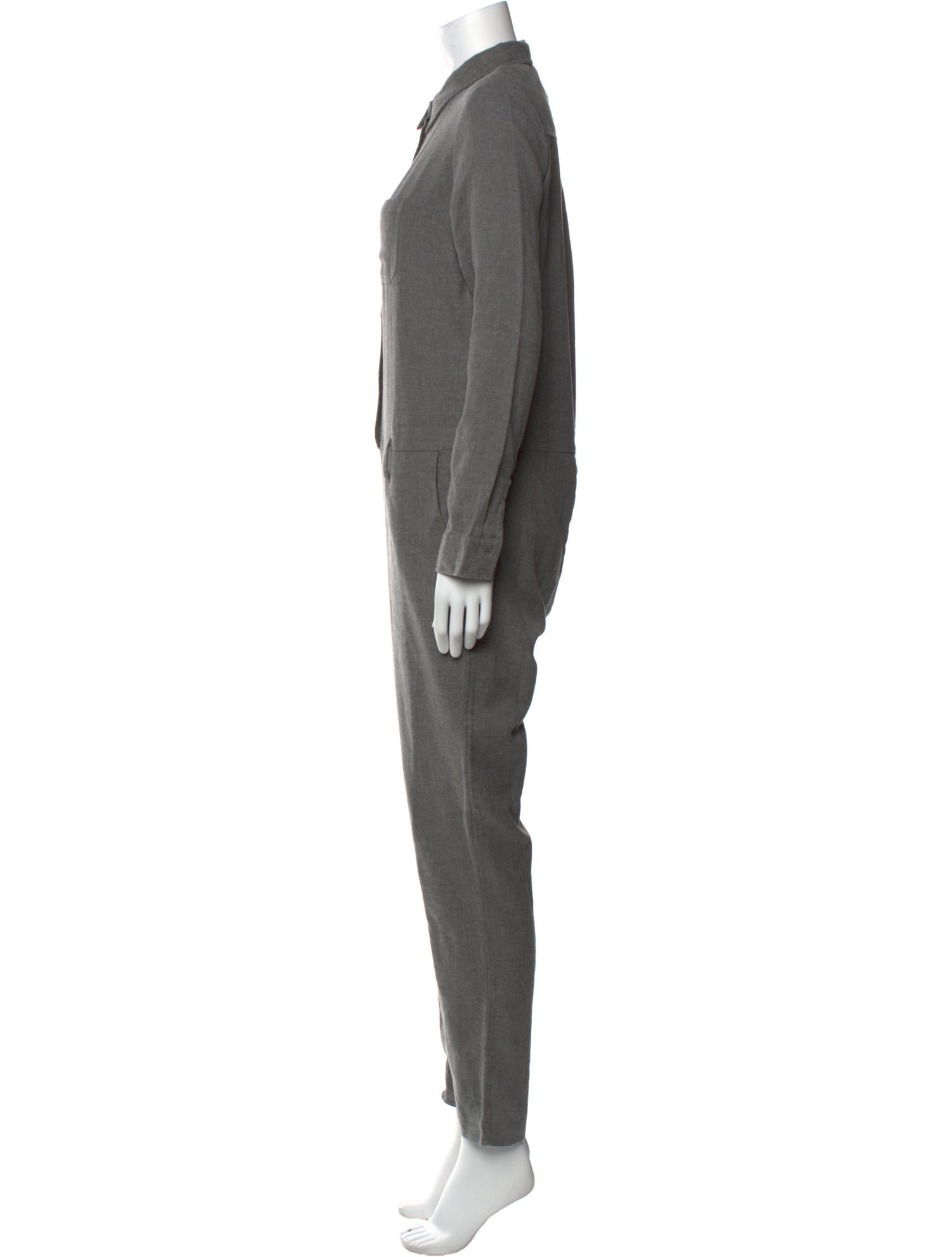Sézane Cotton Long Sleeve Jumpsuit