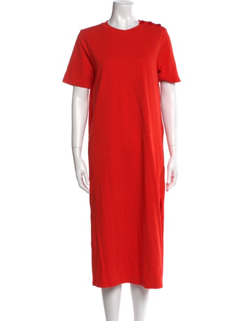 Sézane Crew Neck Midi Length Dress