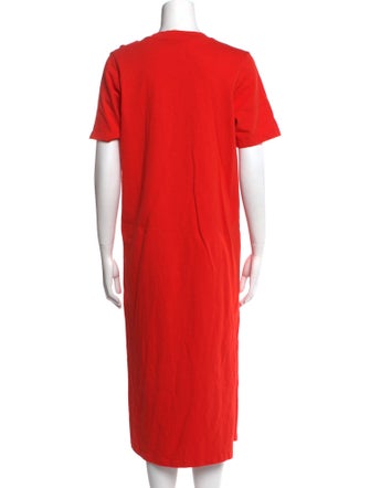 Sézane Crew Neck Midi Length Dress