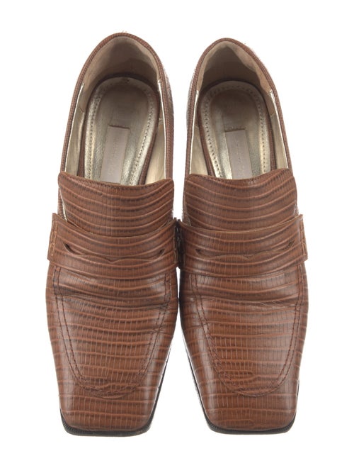 Sézane Leather Animal Print Pumps