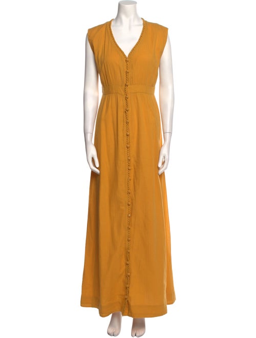 Sézane V-Neck Long Dress