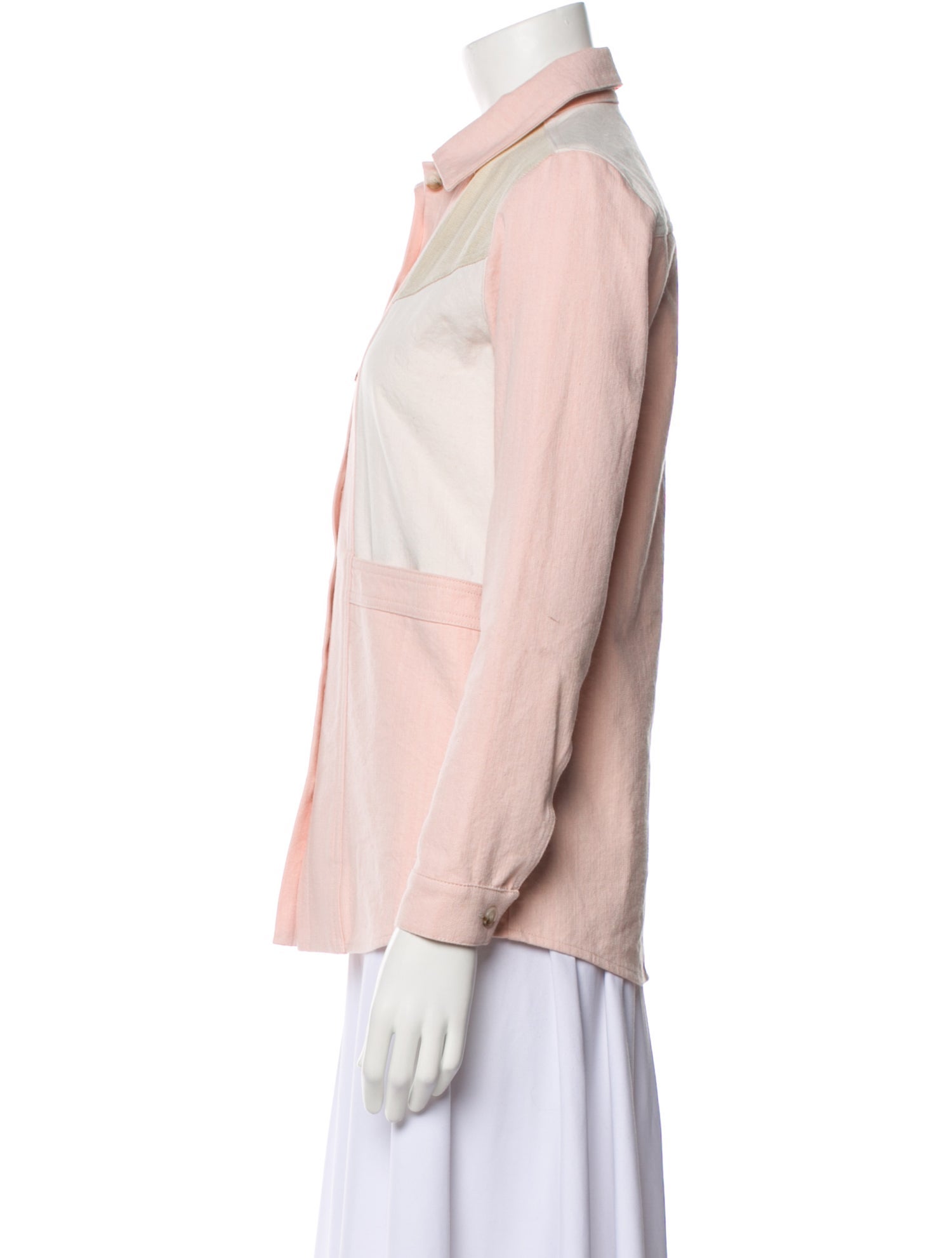 Sézane Colorblock Pattern Jacket