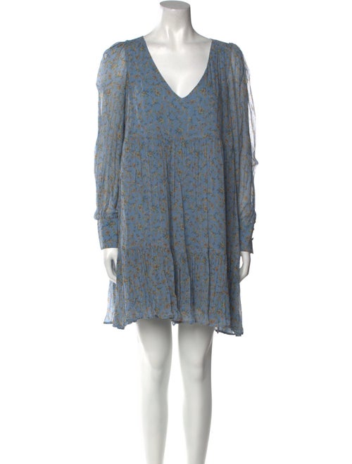 Sézane Floral Print Mini Dress