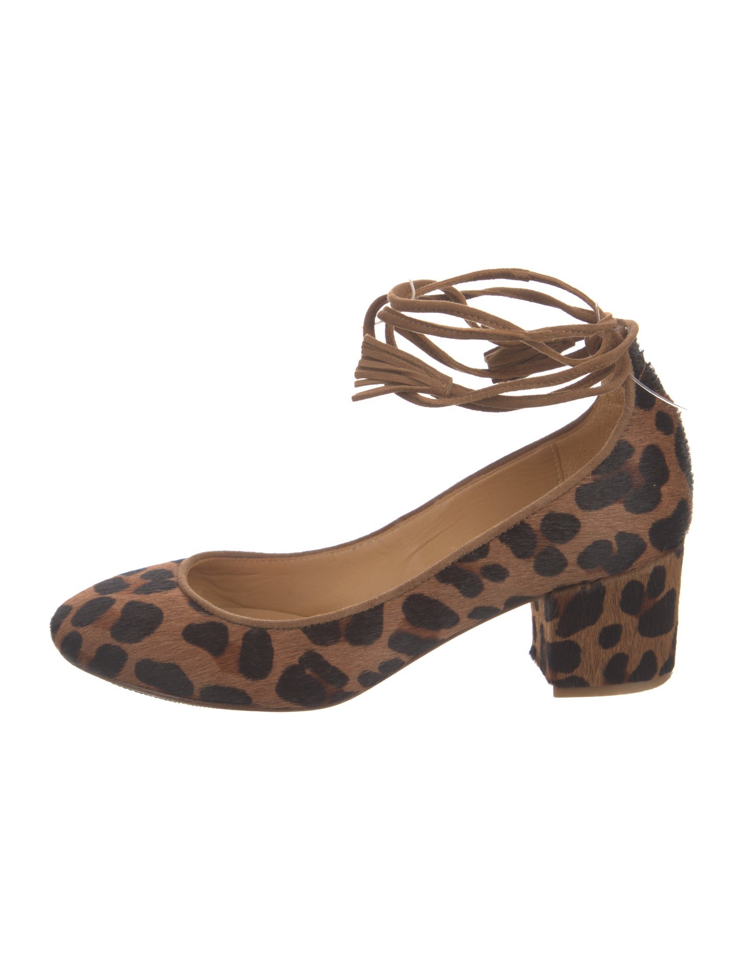 Sézane Ponyhair Animal Print Pumps