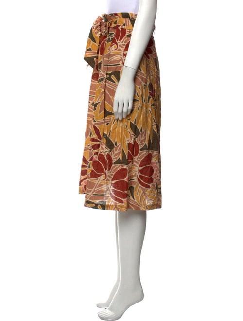Sézane Printed Midi Length Skirt
