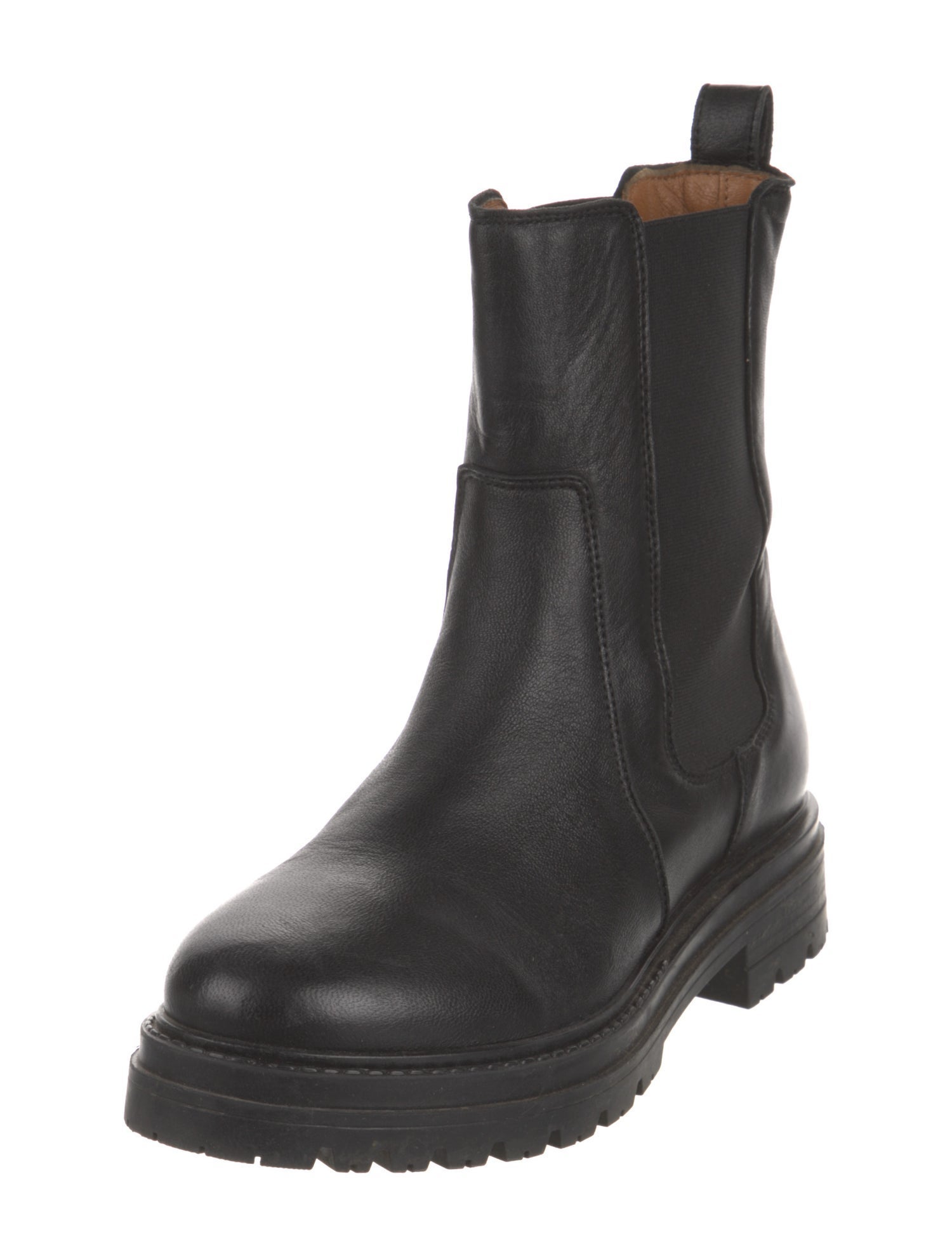 Sézane Leather Chelsea Boots