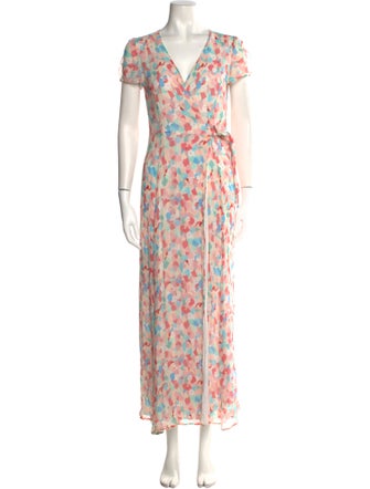 Sézane Floral Print Long Dress