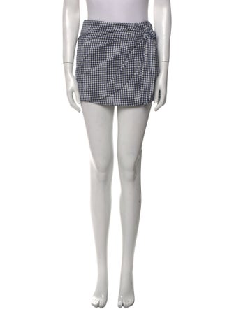 Sézane Plaid Print Mini Skirt