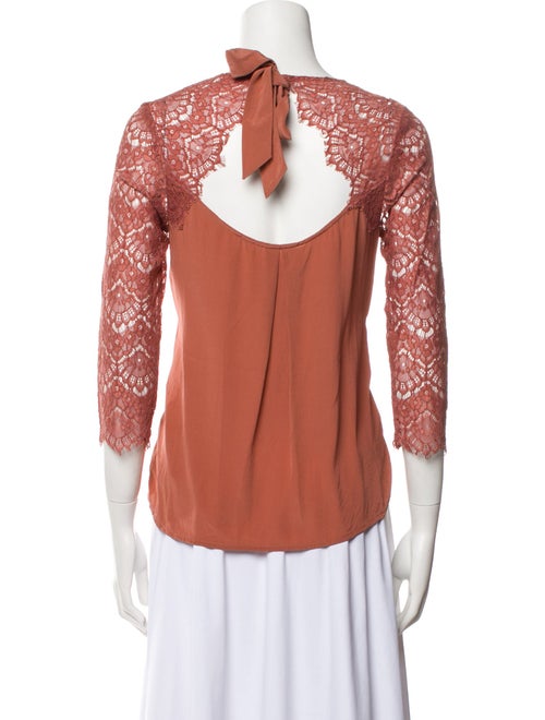 Sézane Silk Crew Neck Top