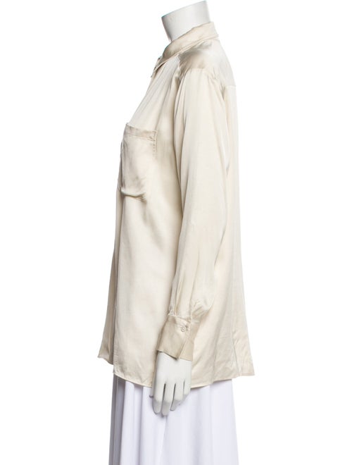 Sézane Long Sleeve Button-Up Top