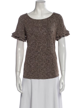 Sézane Bateau Neckline Short Sleeve T-Shirt