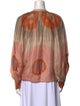 Sézane Silk Printed Blouse